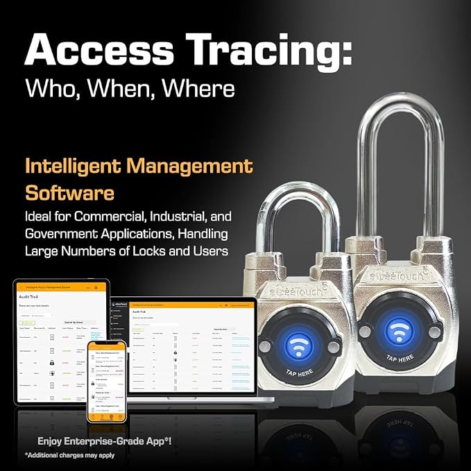 5th GEN Outdoor Smart Padlock – Keyless Bluetooth & NFC Lock, Durable - Image 3
