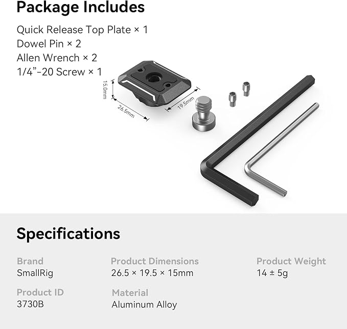 SmallRig Quick Release Plate - Image 8