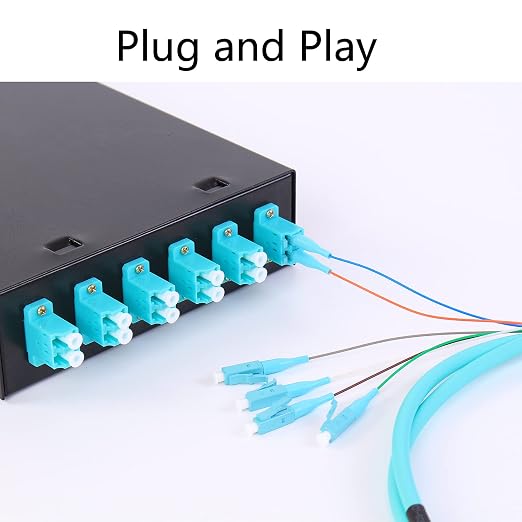 4PACK LC-OM3 6 Pigtail 6 Strand Multimode OM3/OM4 50/125 LC-UPC Fiber Pigtail - Image 8