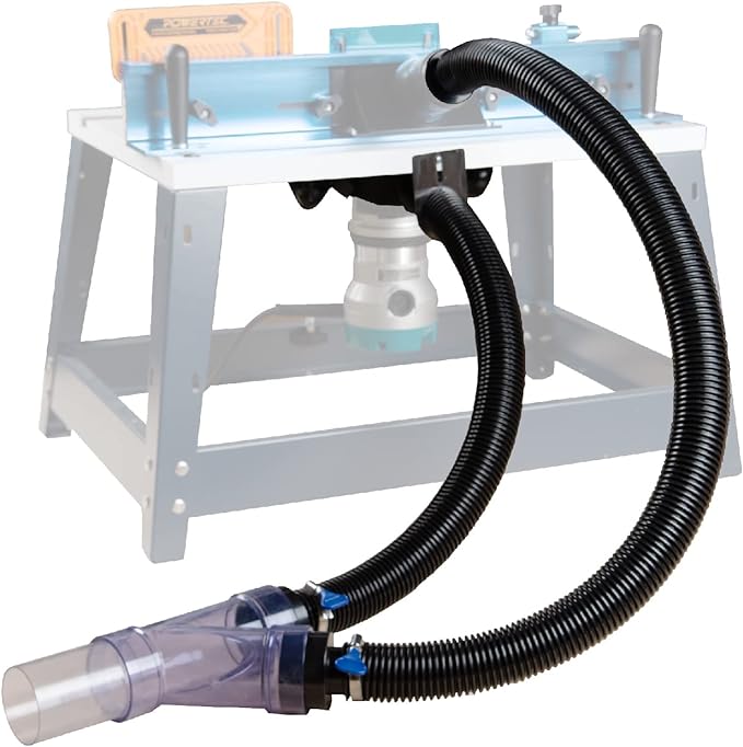 POWERTEC Dust Collector Fittings, Router Table Dust Collection System w/Y by POWERTEC