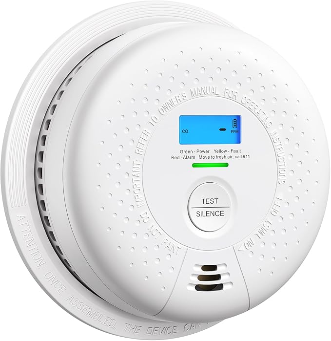 X-Sense Smoke Detector Carbon Monoxide Detector Combo, 10-Year Battery Smoke by X-Sense