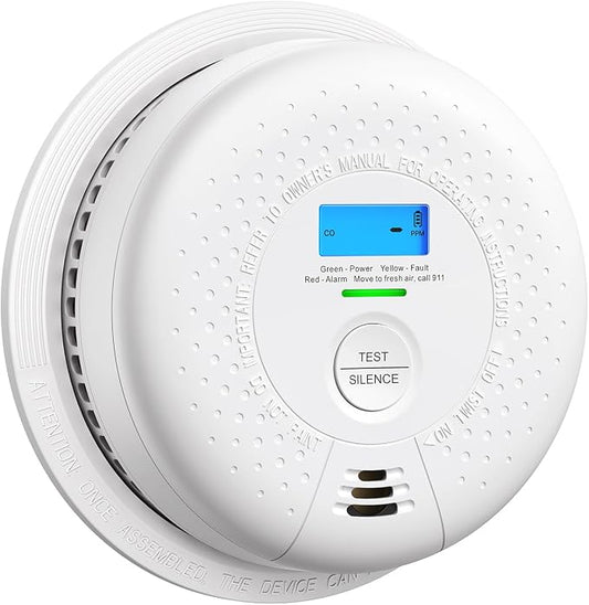 X-Sense Smoke Detector Carbon Monoxide Detector Combo, 10-Year Battery Smoke by X-Sense