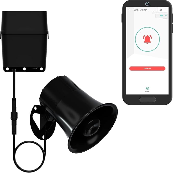 Outdoor Alarm Controller 2, Battery-Powered Siren/Alarm/Relay Controller by YoLink