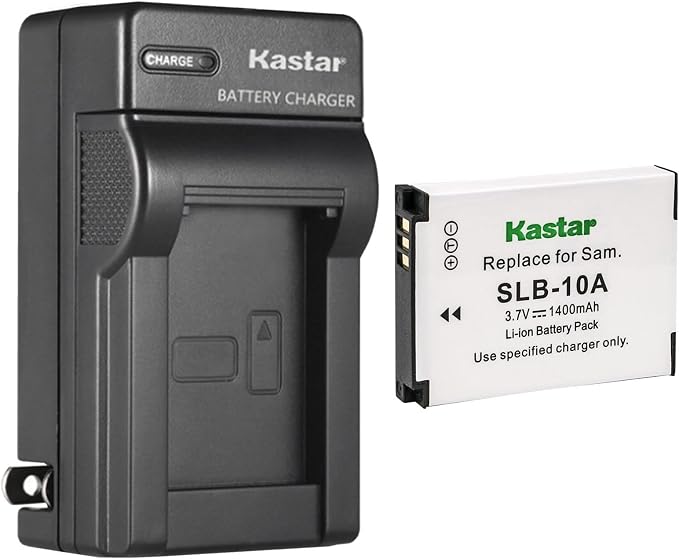 Kastar 1-Pack SLB-10A Battery and AC Wall Charger Replacement by Kastar