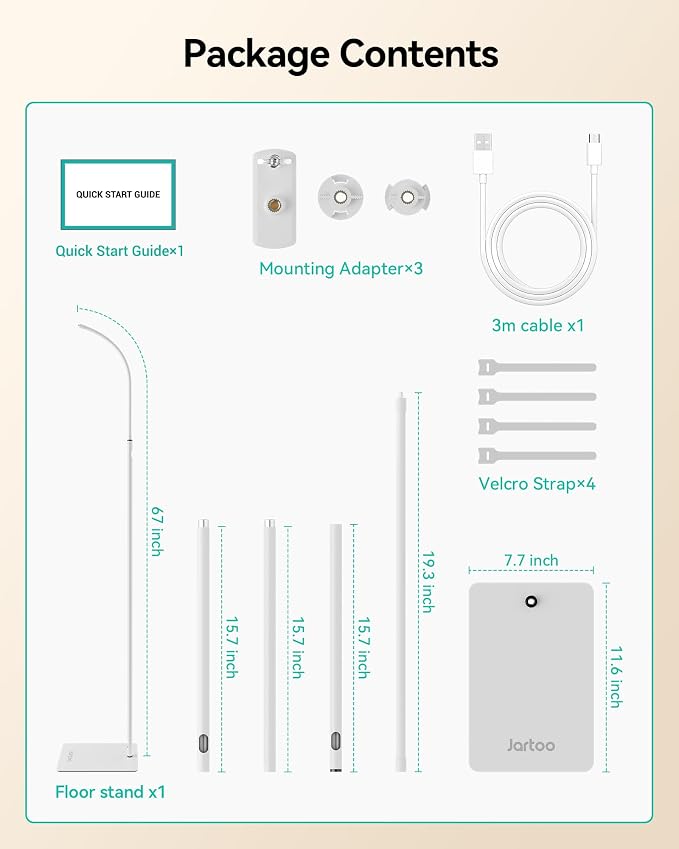 Jartoo Baby Monitor Floor Stand Holder Mount Compatible - Image 8