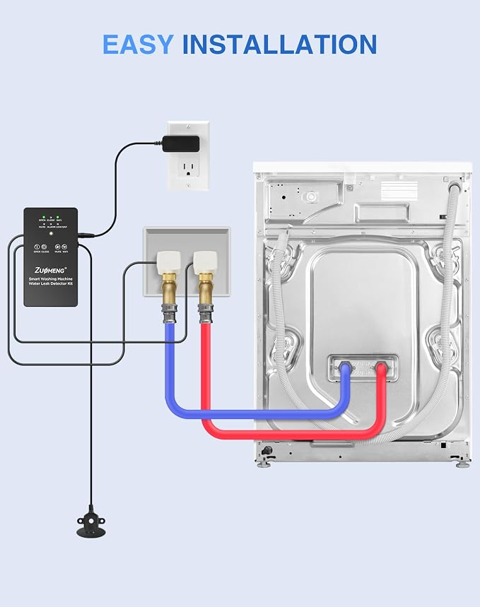 WiFi Washing Machine Water Leak Detector Kit - Image 8