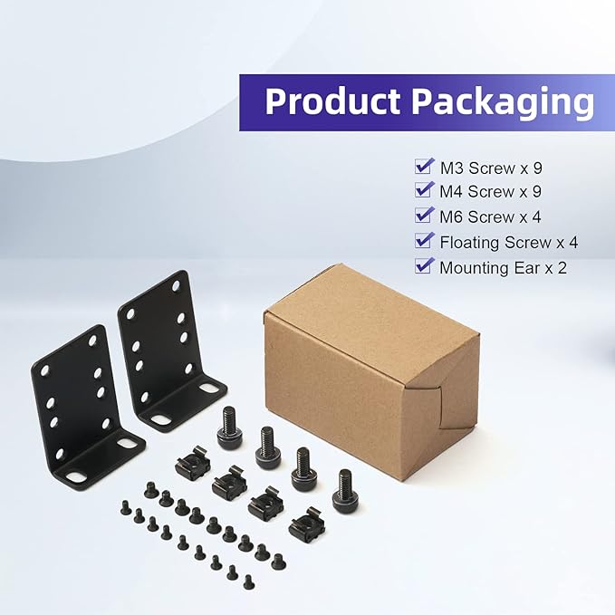 Rack Mount Kit 19 Inch Large Compatibility Rack Ears - Image 5