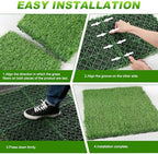 GOESWELL Interlocking Grass Tiles 12x12 Inch 50 Pack Drainage - Image 3