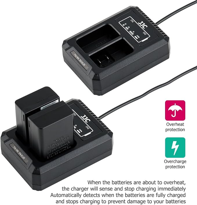 JJC EN-EL25 Battery Charger USB Dual Slot - Image 6