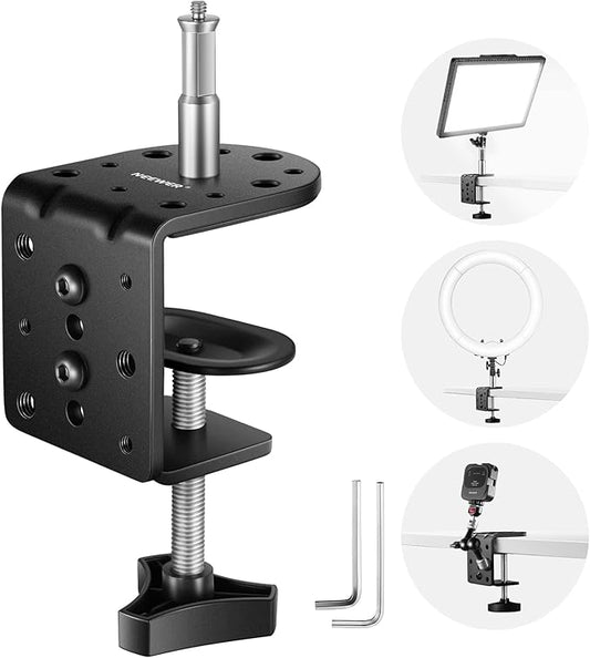 NEEWER Heavy Duty C Clamp with Mounting Column by Neewer