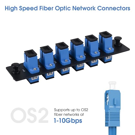 6 Simplex SC/UPC Fiber Patch Panel - Image 5