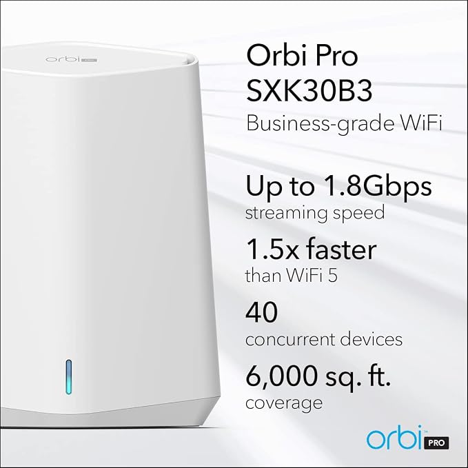 NETGEAR Orbi Pro WiFi 6 Mini Mesh System | Router - Image 2