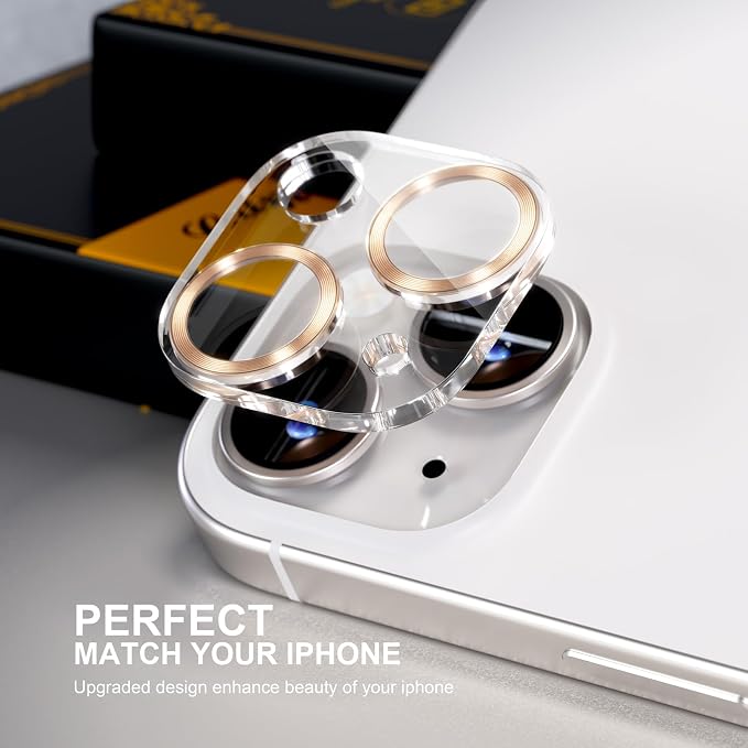 for 6 Pack iPhone 15 / iPhone 15 Plus Camera Lens Protector 9H Tempered Glass - Image 5