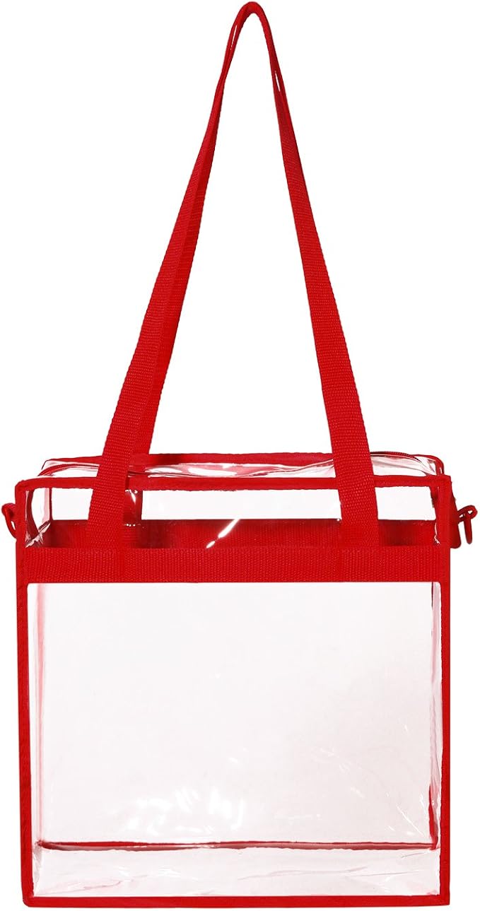 BAGAIL Clear Bags 12x6x12 Stadium Approved Clear Tote Bag - Image 5