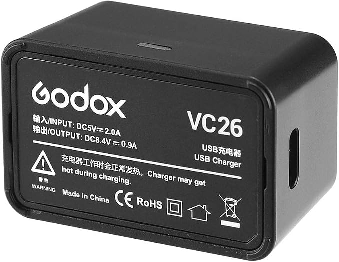 Godox VC26 USB Battery Charger DC 5V Input DC 8.4V Output - Image 4