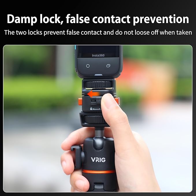VRIG Claw Mini Quick Release Plate Tripod QR Camera Mount Adapter, Quick Setup - Image 6