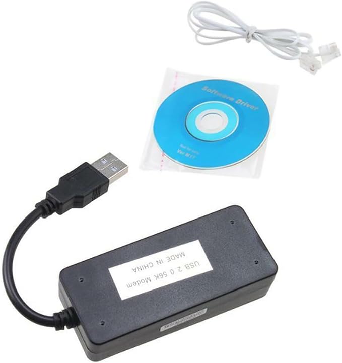 MOUDOAUER 56K External USB Data Fax Dial External Modem Driver - Image 2