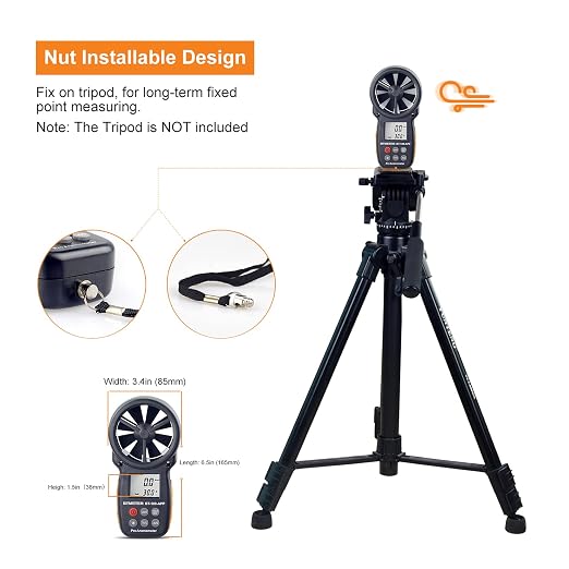 BTMETER BT-100APP Anemometer w/Wireless Bluetooth, Digital Handheld Wind Speed - Image 3