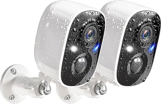 GMK Security Cameras Wireless Outdoor, 2K Color Night Vision AI Motion by GMK