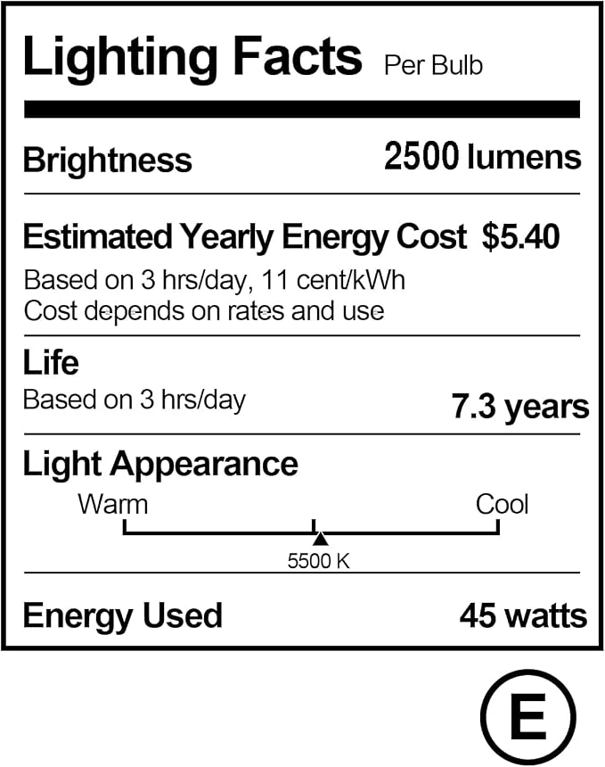 EMART Full Spectrum Light Bulb, 2 x 45W 5500K Spiral CFL Daylight - Image 8