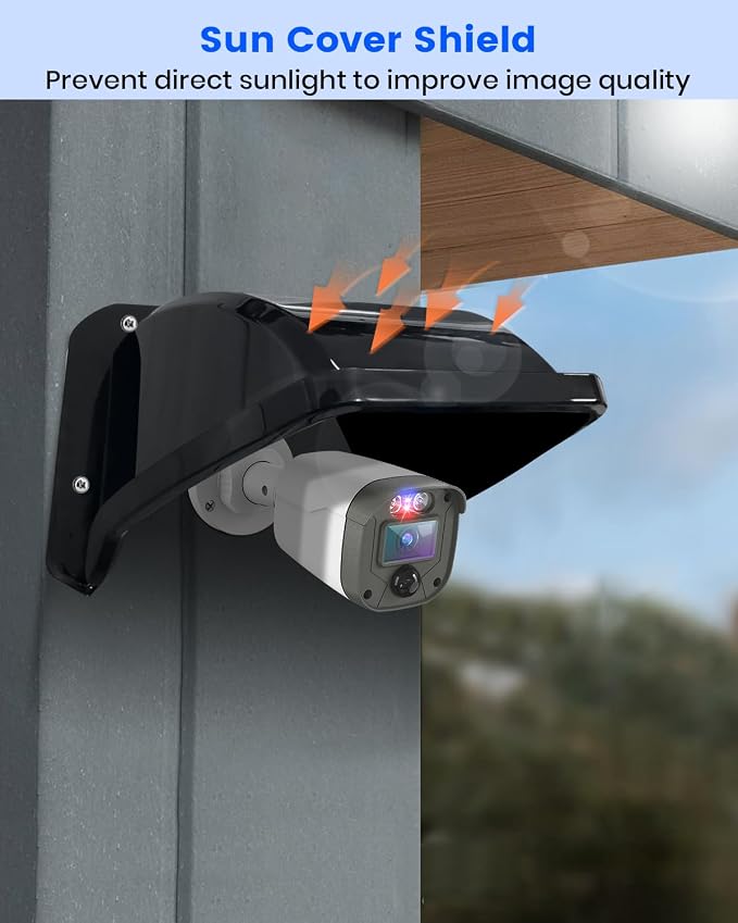 Universal Security Camera Sun Rain Cover Shield, ABS Plastic Weatherproof - Image 5