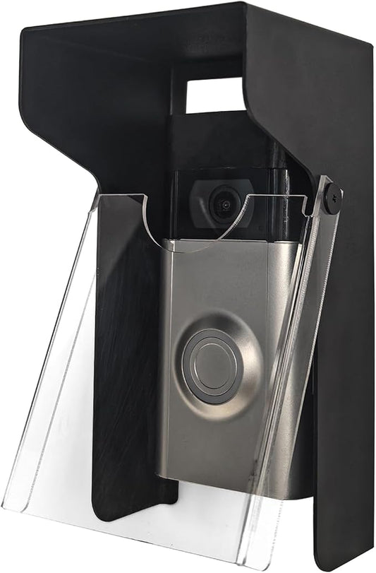 Flip Video Metal Doorbell Rain Cover Sun Shield Hood Plate, Weather Protection by dgyezhao