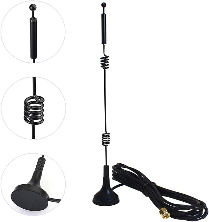 Dual Band Long Range WiFi Antenna, Eifagur 9dbi 2.4GHZ 5GHZ 5.8GHZ RP-SMA - Image 2