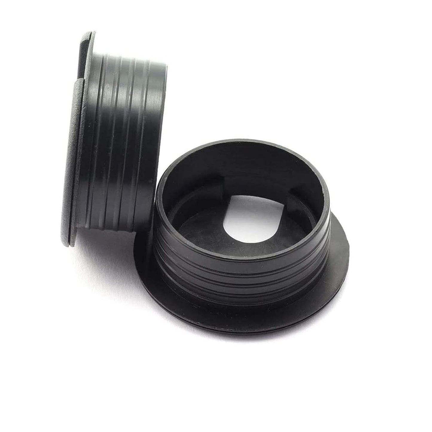 TuTuYa 6PCS Desk Grommet, Desk Grommet 2Inch(50mm) Desk Cable Grommet Desk Cable Hole Covers with Hole Saw, Ideal Solution for Office and Home Table Cable (Black, 2Inch_50mm)