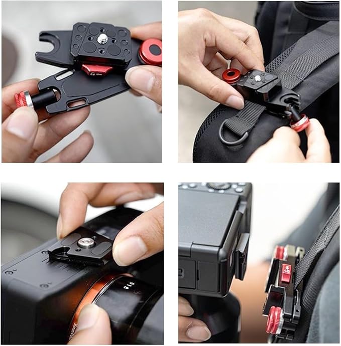 Backpack Camera Clip with Plate Quick Release Capture Clamp System Backpack - Image 2