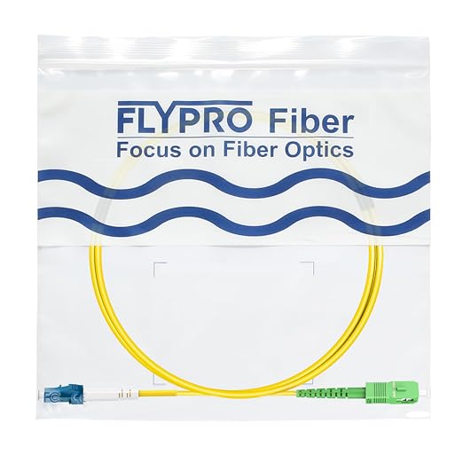 FLYPROFiber- 1M/3ft OS2 LC/UPC to SC/APC Fiber Patch Cable, Single Mode Fiber - Image 7