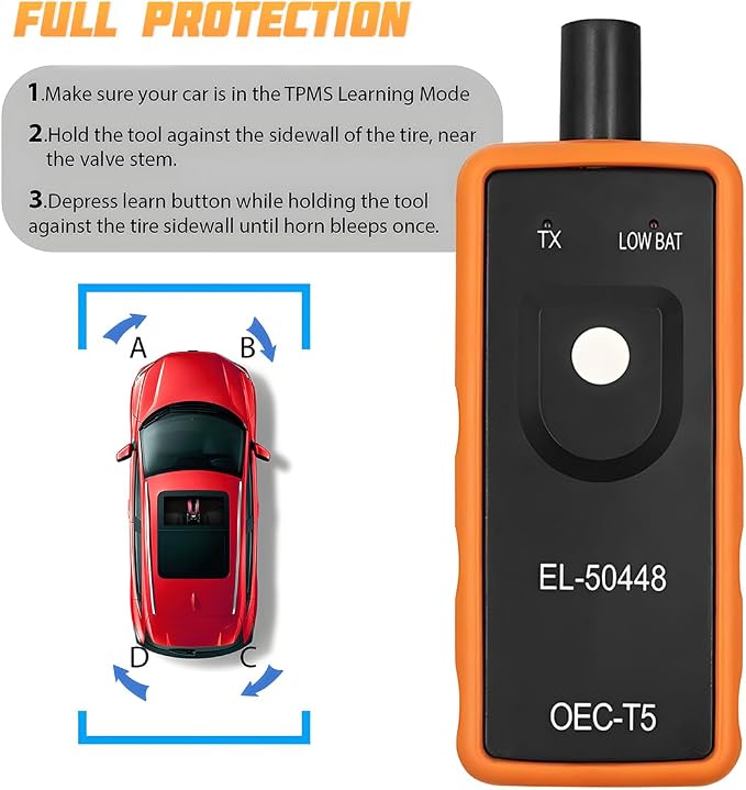 AICEL TPMS Relearn Tool for Car Tire Sensor, EL-50448 Tire Pressure Monitor - Image 6