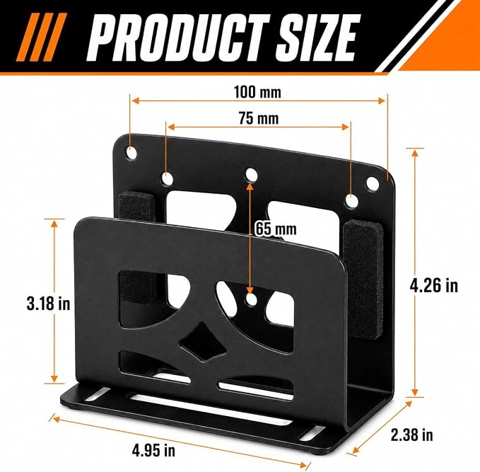 Adjustable Small Device Wall Mount, Metal Cable Box Mount or VESA Mount Holder - Image 2