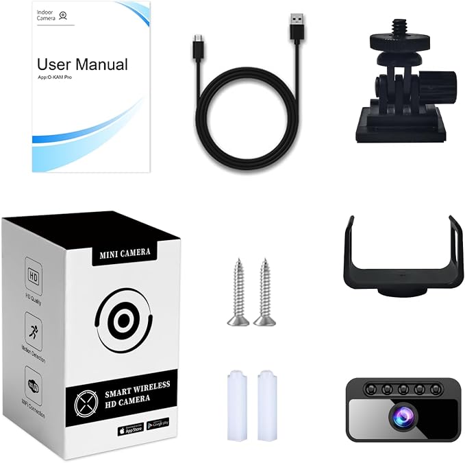 2K Mini Spy Camera WiFi Home Security Hidden Cam Wireless Battery Camera - Image 7
