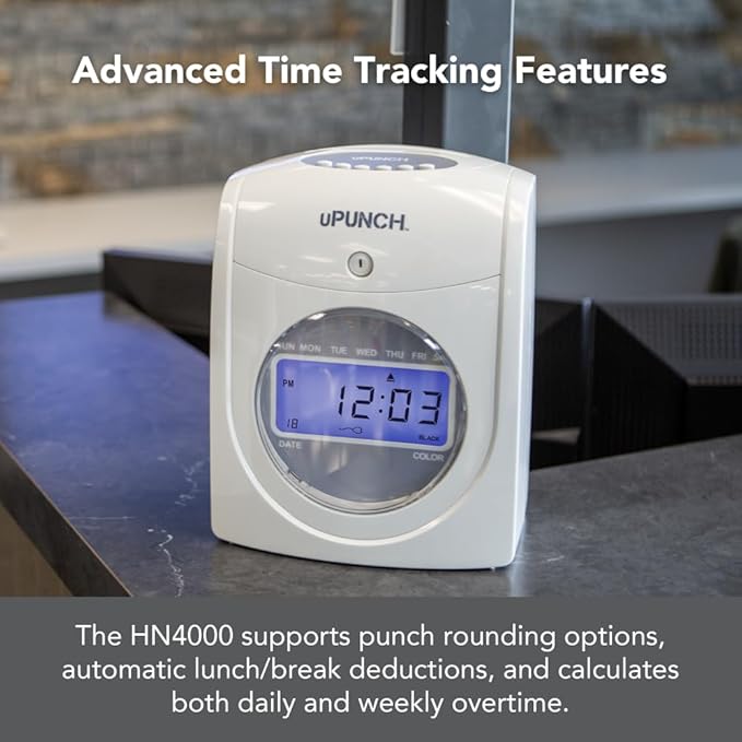 uPunch HN2500 Calculating Time Clock Bundle - Image 6