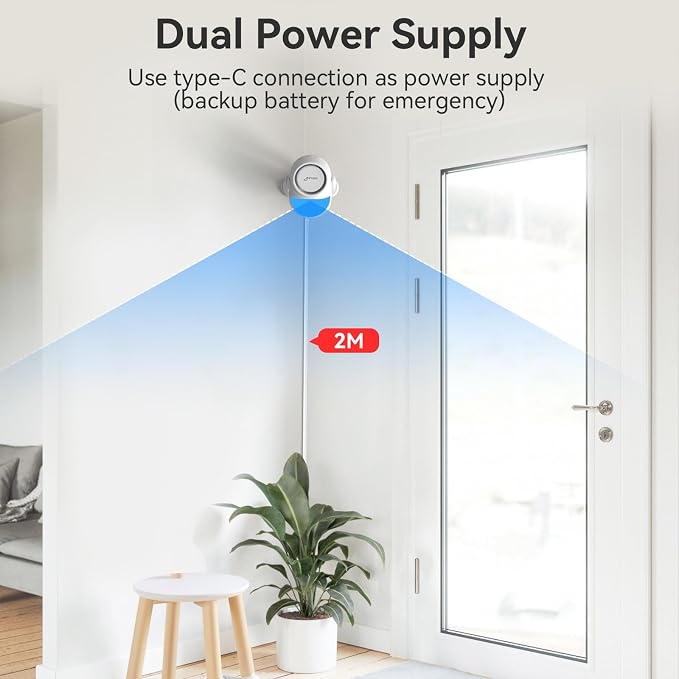 CPVAN WiFi Motion Sensor Alarm System, 125dB Smart PIR Detector - Image 8