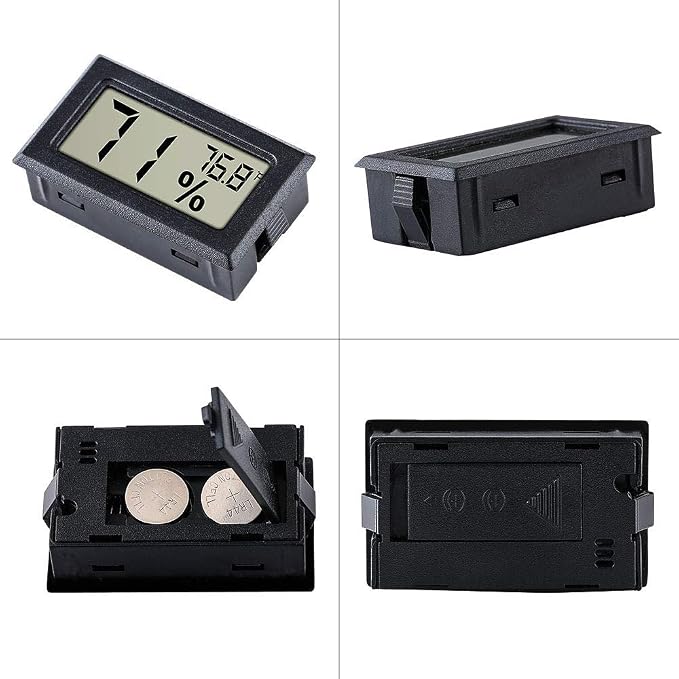 12 Pack Pgzsy Mini Small Digital Electronic Temperature Humidity Meters Gauge - Image 6