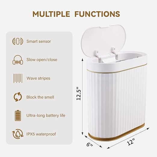 ELPHECO Bathroom Trash Can - Image 6