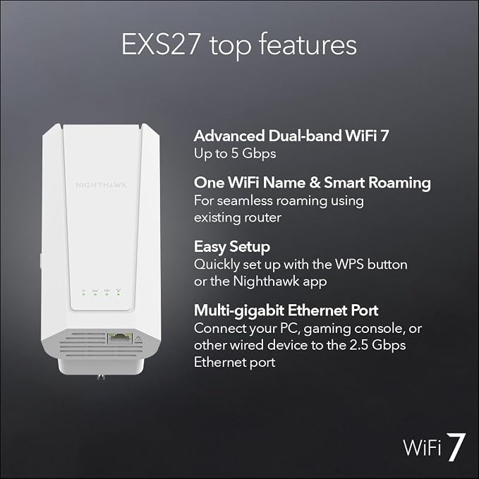 NETGEAR WiFi 7 Range Extender – Add up to 1, 500 sq. ft. and 45 Devices - Image 7