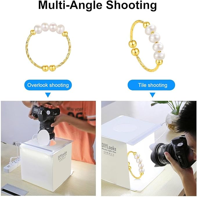 20cm Include 2 LED Panels Folding Portable 1100LM Light Photo Lighting Studio - Image 6