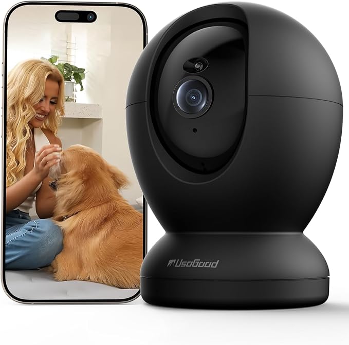 usogood 4MP Pet Camera with Phone App, 2.4G & 5G WiFi Indoor Security Camera by Usogood