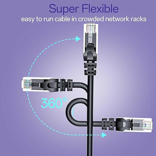 Cat 6 Ethernet Cable 20FT 10Pack, Cat6 Ethernet Patch Cable 10Gbps, High-Speed - Image 6