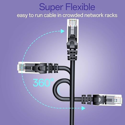 Cat 6 Ethernet Cable 5FT 10Pack, Cat6 Ethernet Patch Cable 10Gbps, High-Speed - Image 6