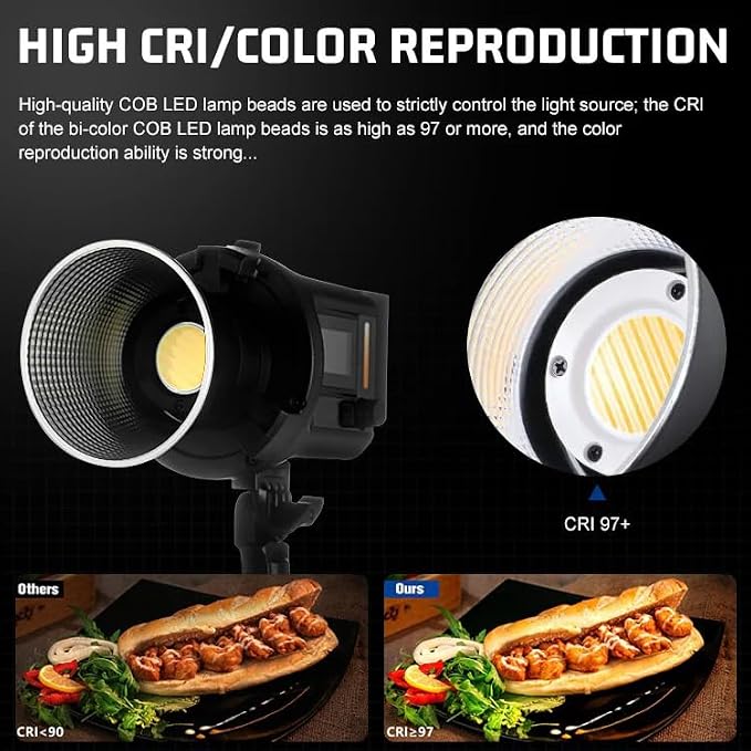 REFLEX CAMERA Professional 80W Handheld LED Photography Light – Portable Studio - Image 8