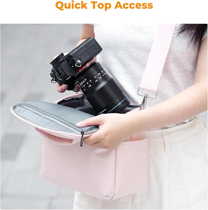 K&F CONCEPT Camera Sling Bag Small Crossbody Camera Case DSLR/SLR/Cute Compact - Image 4