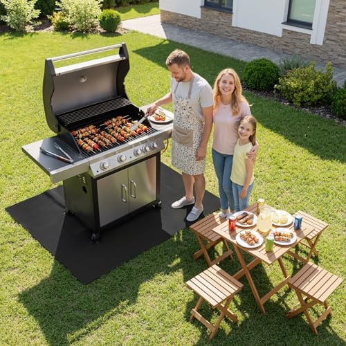 SecuCaptain Under Grill Mat for Outdoor Grill - Image 3