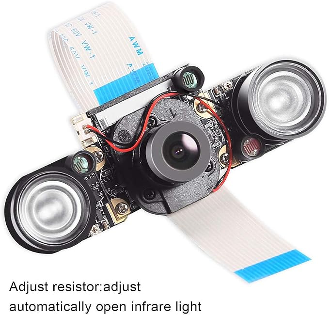 DORHEA Raspberry Pi 4 Camera Module Automatic IR-Cut Sensor Day/Night Vision - Image 3