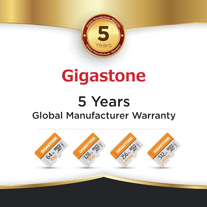 GIGASTONE 64GB Micro SD Card 2-Pack, V30 4K Video Recording, Surveillance - Image 5