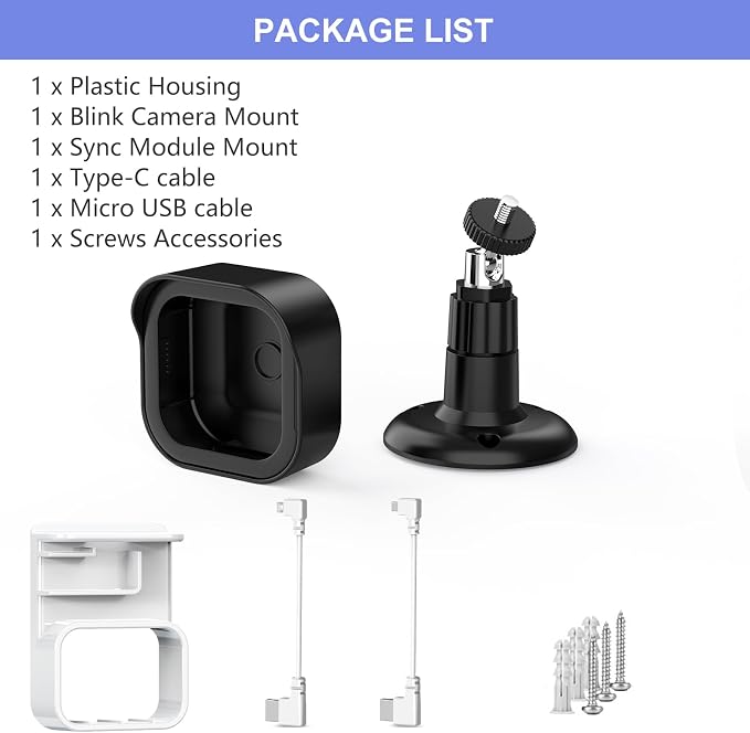 Blink Outdoor 4 Wall Mount, Weatherproof Protective Cover and 360 Degree - Image 7