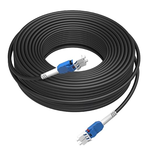 2M/7FT LC to LC Armored Outdoor Fiber Optic Cable, Single Mode Duplex 9/125μm by Unknown