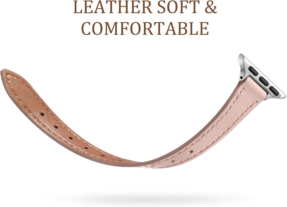 Charlam Slim Leather Band Compatible - Image 3